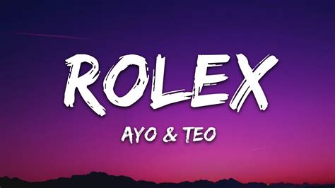 rolex ayo lyrics deutsch|teo and ayo rolex.